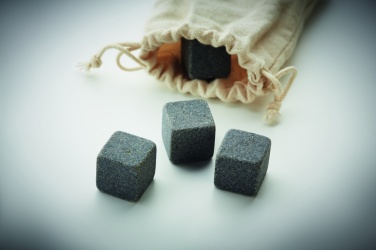 Logotrade promotional product image of: 4 stone ice cubes in  pouch