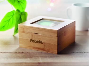 Logo trade advertising product photo of: Bamboo tea box