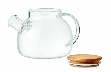 Logo trade promotional giveaways image of: Teapot borosilicate glass 850ml
