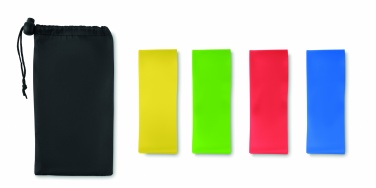 Logo trade promotional item photo of: Set of 4 TPE fitness bands