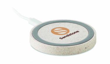 Logo trade corporate gifts picture of: Wheat straw/ABS charger 5W