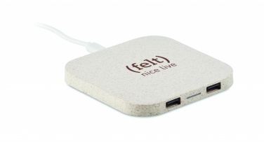 Logotrade promotional giveaway picture of: Hub charger wheat straw/ABS 5W