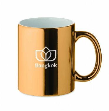 Logo trade promotional gift photo of: Ceramic mug metallic 300 ml