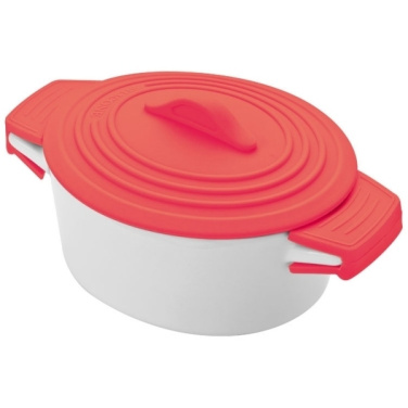 Logo trade promotional item photo of: Porcelain pot with silicone lid DELHI