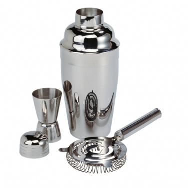 Logo trade promotional giveaway photo of: Metal cocktail set, 3-piece MESSINA