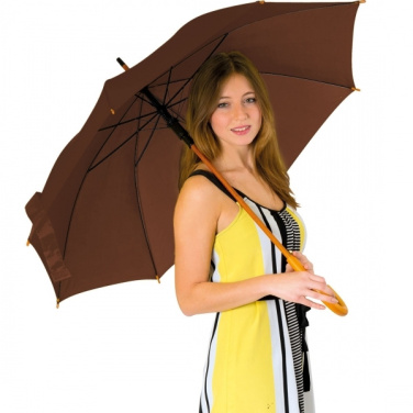 Logotrade advertising product picture of: Wooden automatic umbrella Nancy