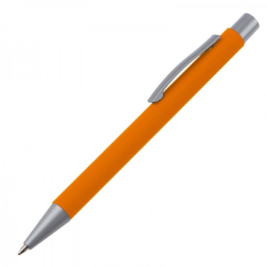 Logo trade promotional merchandise image of: Metal ballpen soft touch ABU DHABI