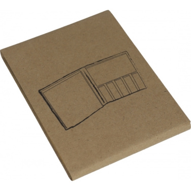 Logo trade advertising products picture of: Adhesive note pad BURLINGTON