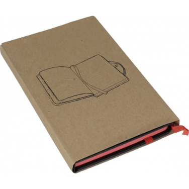 Logo trade promotional giveaways image of: Notebook A6 ROSTOCK