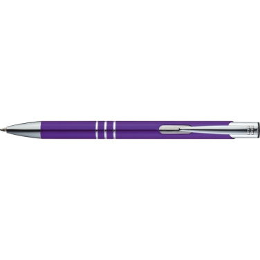 Logo trade promotional products image of: Metal ballpen ASCOT