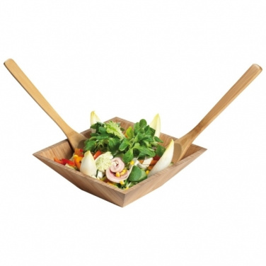 Logo trade corporate gifts image of: Bamboo salad servers CAPUA