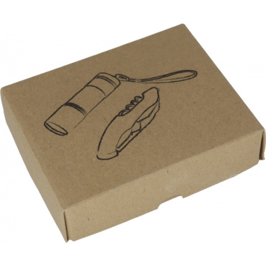 Logo trade promotional products image of: Set torch and pocket knife DOVER