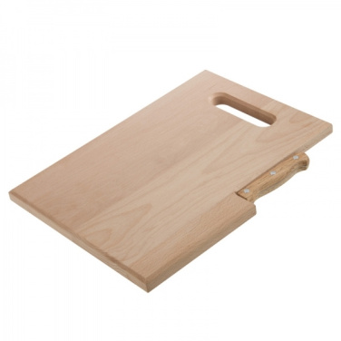 Logo trade corporate gifts picture of: Wooden board with knife LIZZANO