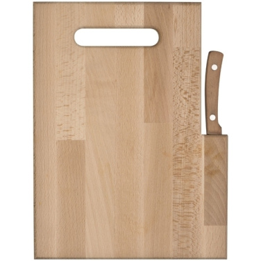 Logo trade promotional item photo of: Wooden board with knife LIZZANO