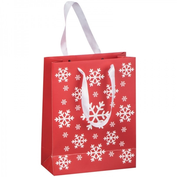 Logo trade promotional gifts image of: Small Christmas paper bag BASEL