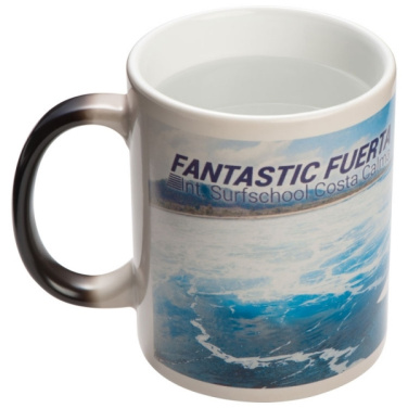 Logo trade promotional giveaways picture of: Colour-changing sublimation mug SIRMIONE 300 ml