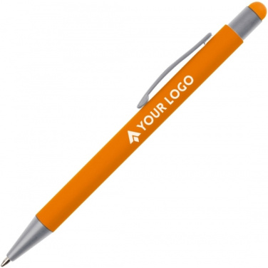 Logotrade corporate gift image of: Metal ballpen touch pen soft touch SALT LAKE CITY