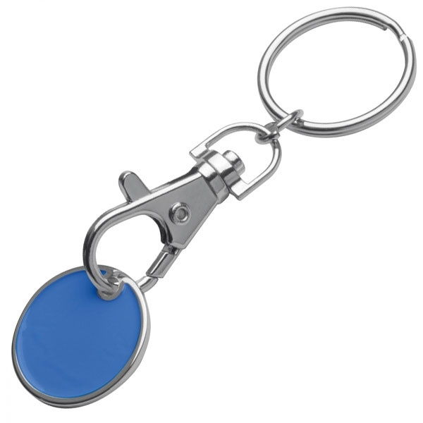 Logo trade promotional gifts image of: Keyring with shopping coin ARRAS