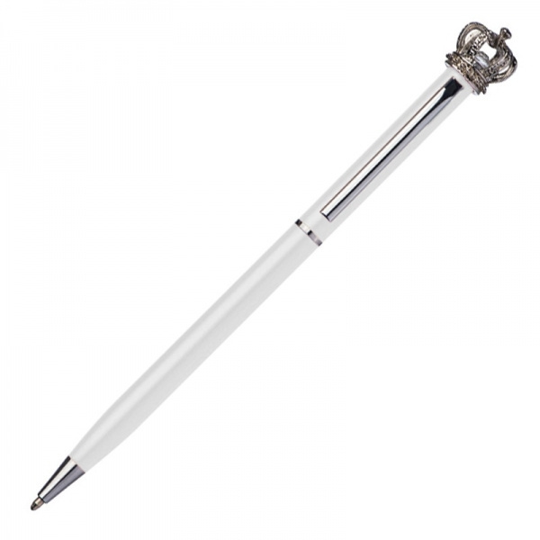 Logo trade corporate gifts image of: Metal ballpen KINGS PARK