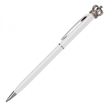 Logo trade promotional merchandise image of: Metal ballpen KINGS PARK