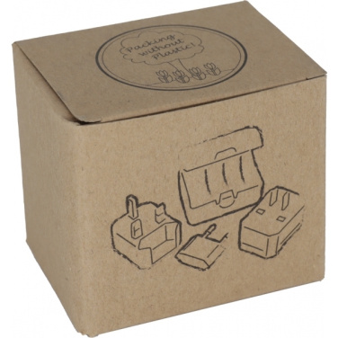 Logo trade promotional products picture of: Travel adapter PERU