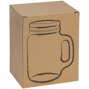 Logo trade corporate gifts picture of: Drinking glass with handle and lid TREVISO 450 ml