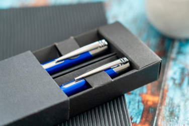 Logo trade promotional items picture of: Metal writing set CLAREMONT