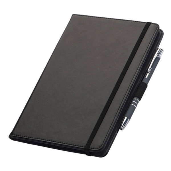 Logo trade promotional merchandise picture of: A5 Note book PERUGIA