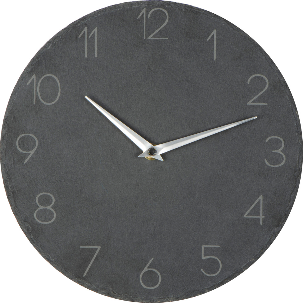 Logotrade promotional giveaways photo of: Slate wall clock GRAZ