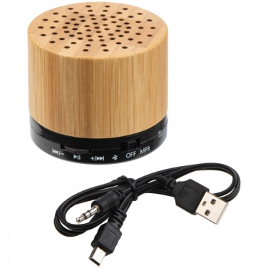 Logotrade promotional merchandise picture of: Bamboo bluetooth speaker FLEEDWOOD