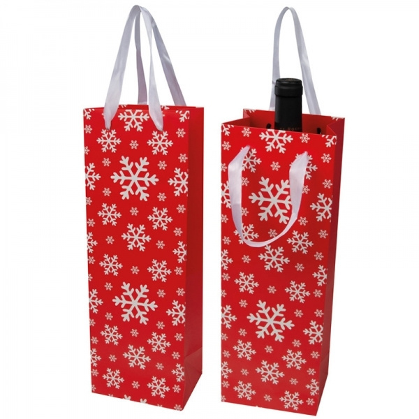 Logotrade business gift image of: Wine bag in Christmas design LAPLAND
