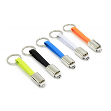 Logotrade promotional product picture of: Data transfer cable and keyring