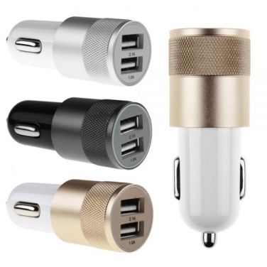 Logo trade business gift photo of: Metal car charger