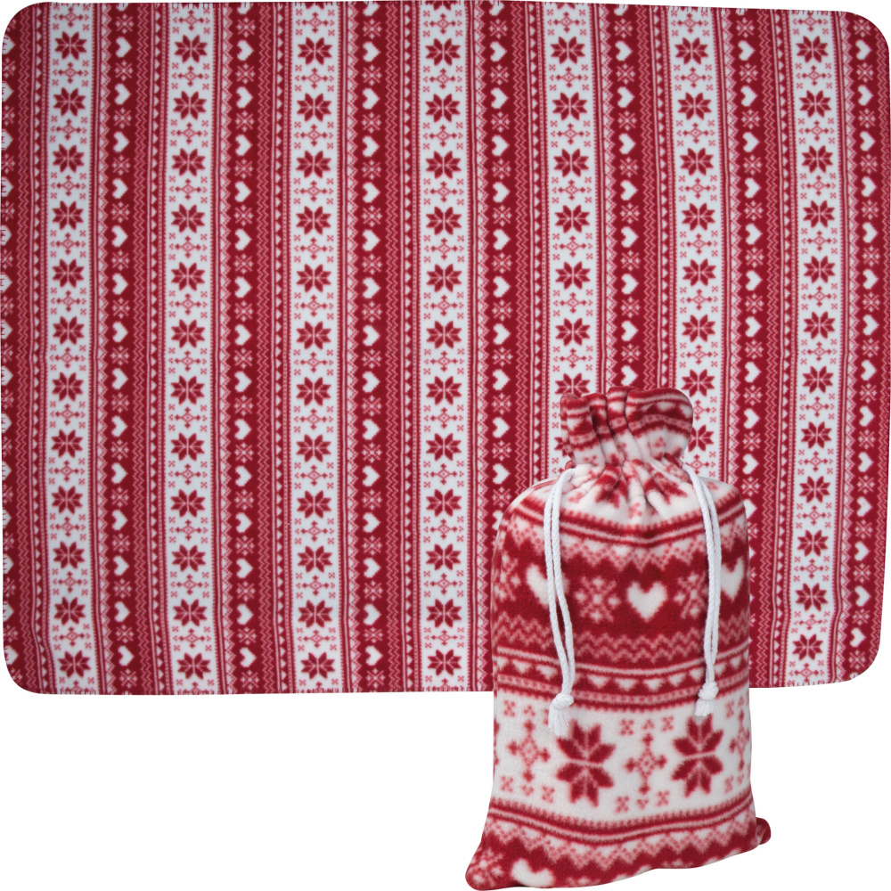 Logo trade promotional item photo of: Christmassy blanket DEBRECEN