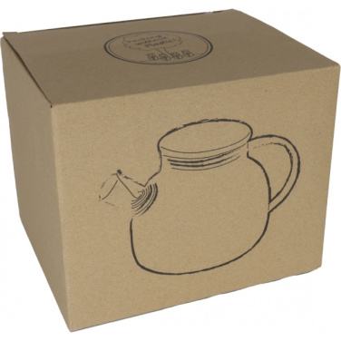 Logo trade promotional giveaways image of: Glass jug with bamboo lid FRANKFURT 1000ml