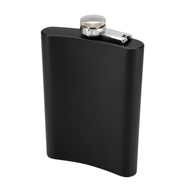 Logotrade advertising product picture of: Hip flask OLYMPOS Schwarzwolf