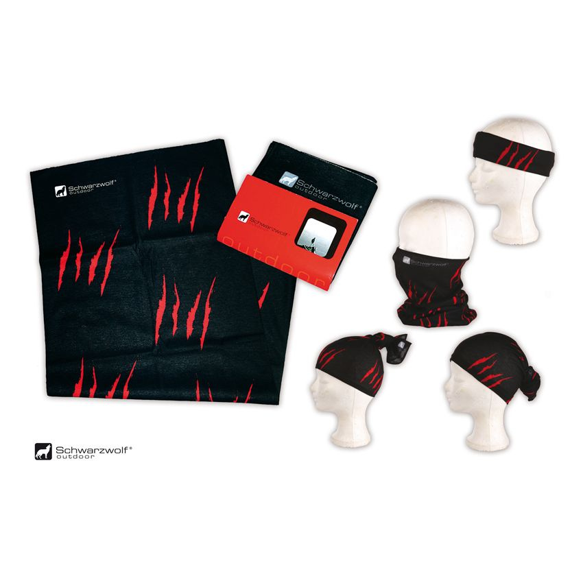 Logotrade advertising product picture of: Multifunction bandana BANDANA Schwarzwolf