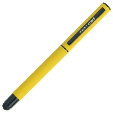 Logotrade promotional merchandise image of: Roller touch pen, soft touch CELEBRATION Pierre Cardin