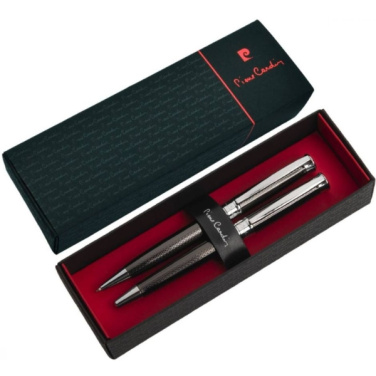 Logotrade promotional giveaway image of: Metal set of ballpoint pen and roller ROI