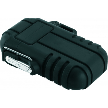 Logo trade business gifts image of: Ecological lighter SANFORD Schwarzwolf