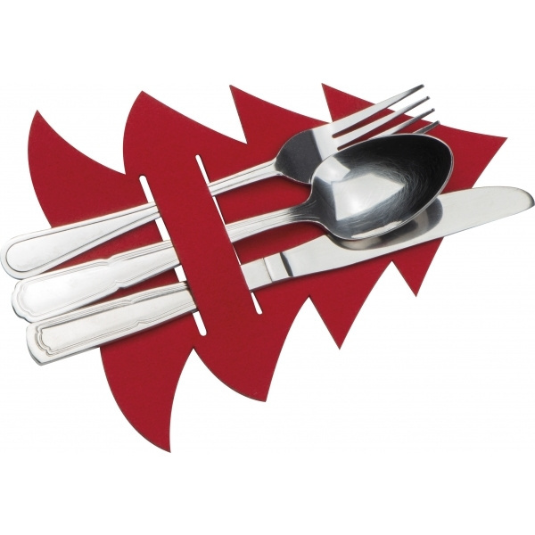 Logotrade promotional item picture of: Cutlery pad in Christmas tree shape DUFFEL