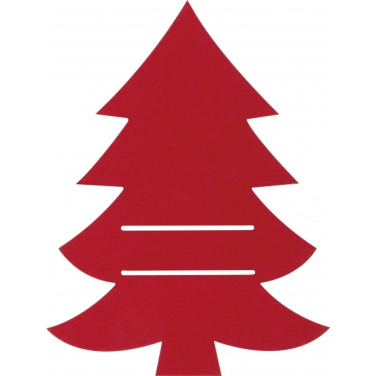Logo trade promotional items image of: Cutlery pad in Christmas tree shape DUFFEL