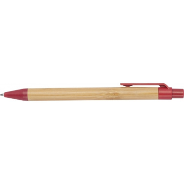 Logotrade promotional gift image of: Wheatstraw and bamboo ballpen HALLE