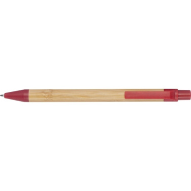 Logotrade promotional gift picture of: Wheatstraw and bamboo ballpen HALLE