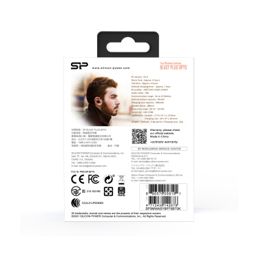 Logo trade advertising product photo of: WIRLESS HEADPHONES BP80 SILICON POWER