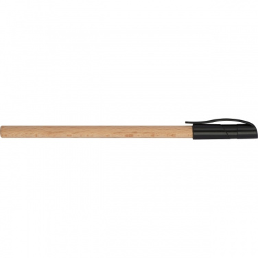 Logo trade business gifts image of: Wooden ballpen PALMDALE