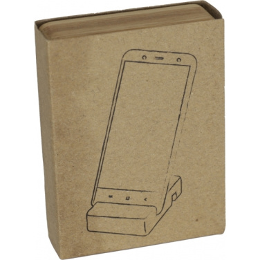 Logotrade promotional item image of: Bamboo smartphone holder SAN SEBASTIAN