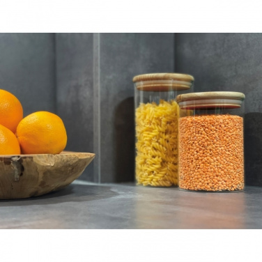 Logo trade business gift photo of: Borosilicate container ONTARIO 1000 ml