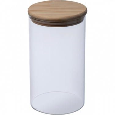 Logo trade promotional merchandise image of: Borosilicate container ONTARIO 1000 ml