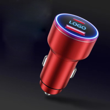 Logotrade corporate gifts photo of: Car charger with enlighted logo for engraving